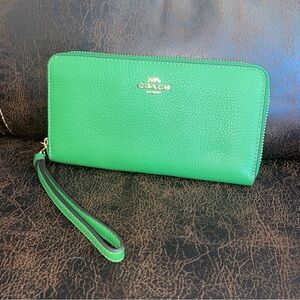 Coach Long Zip Around Wallet